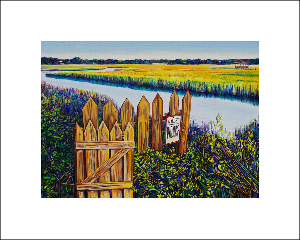 "Almost Pardise" Large Paper Art Print