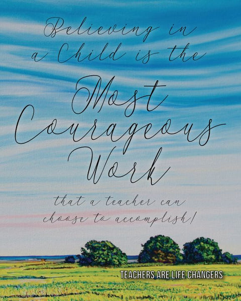 "Believing in A Child" 8 x 10 Paper Art Print