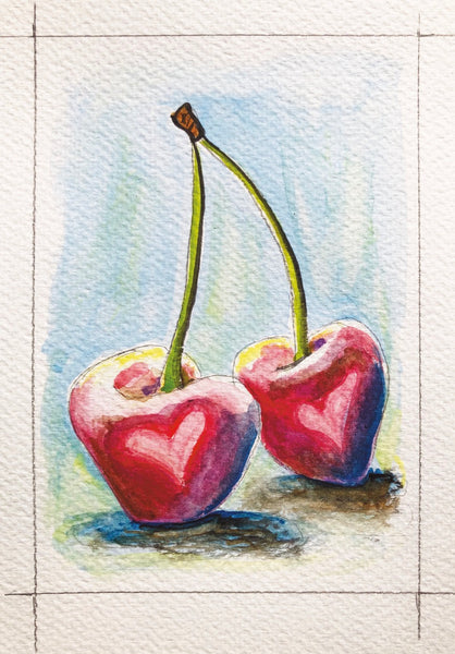 “CHERRY 7” Greeting Card