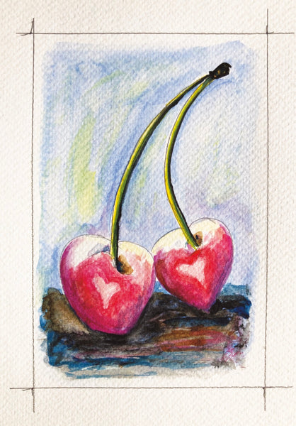 “CHERRY 8” Greeting Card