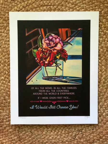 "I WOULD STILL CHOOSE YOU" -- 11" x 14" Signed & Titled PAPER ART MESSAGE