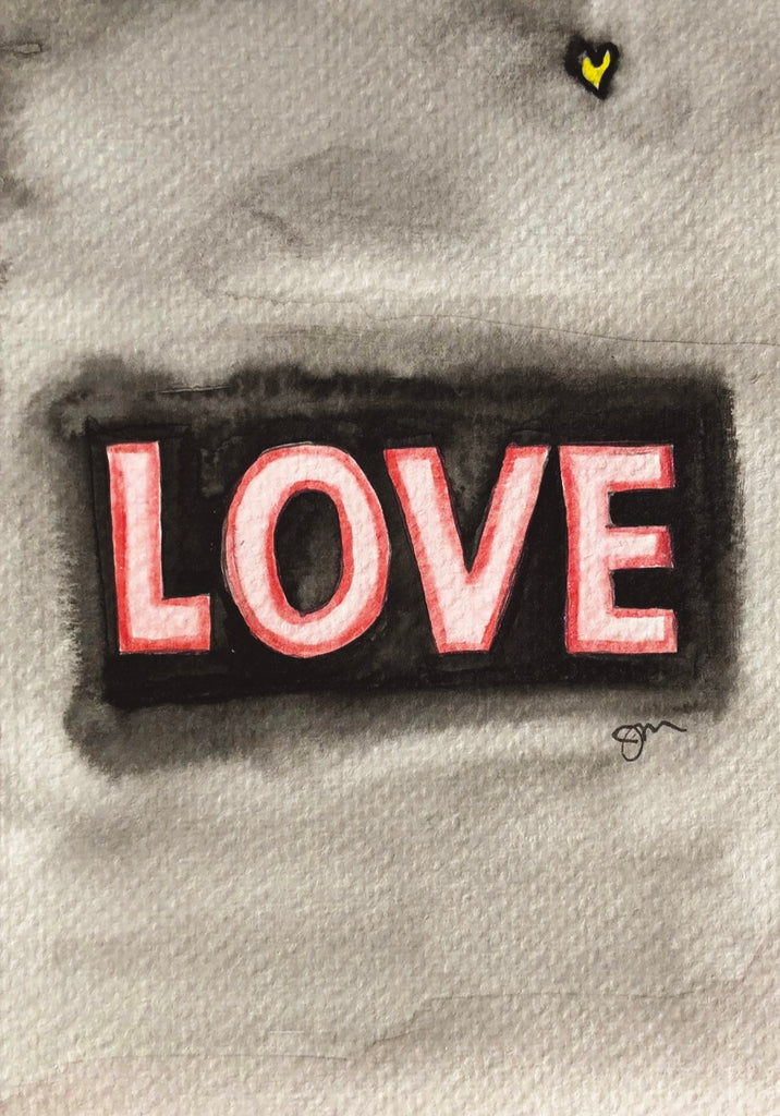 “LOVE VALENTINE” Greeting Card