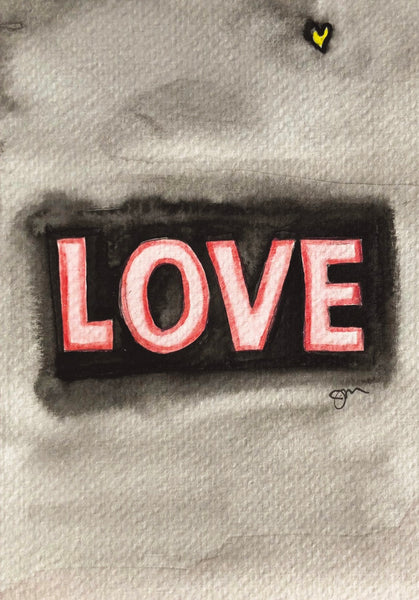 “LOVE VALENTINE” Greeting Card