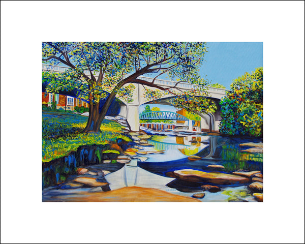 "Main St. Bridge" Large Paper Art Print