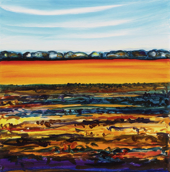 "Satisfied" 8 x 8 Paper Art Print