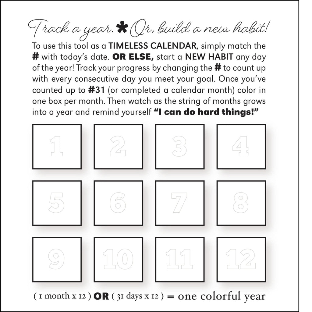 Small DAILY Desk Calendar