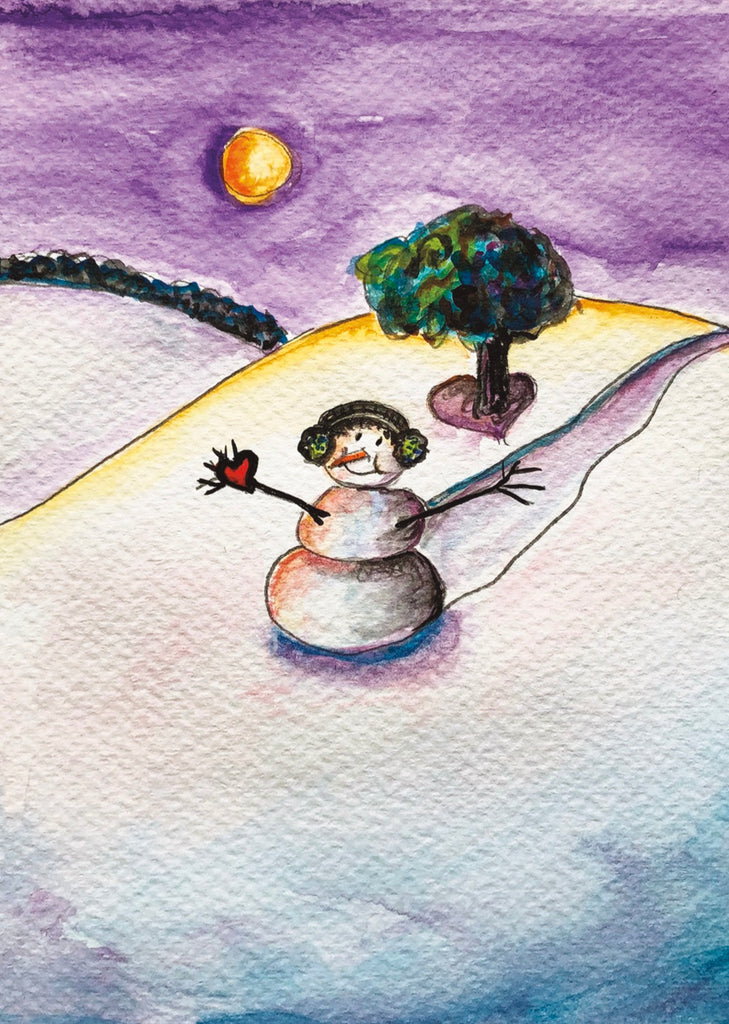 "Snow Person with Earmuffs"