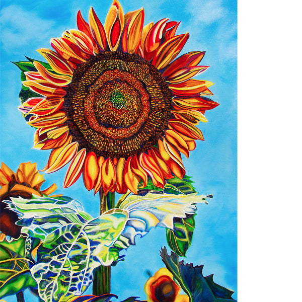 "Sunflower Flame" 16" x 20" Decorator ART PRINT