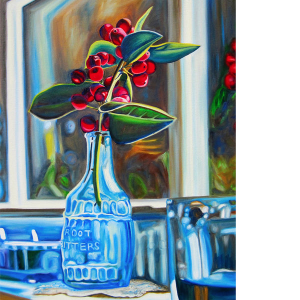 "Winter Berries" 16" x 20" Decorator ART PRINT