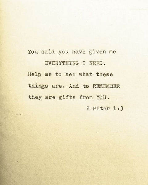 "You Said You Have Given Me" 8 x 10 Paper Art Print