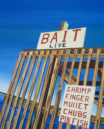 “Bait Stand” {LANDSCAPE OIL PAINTING}