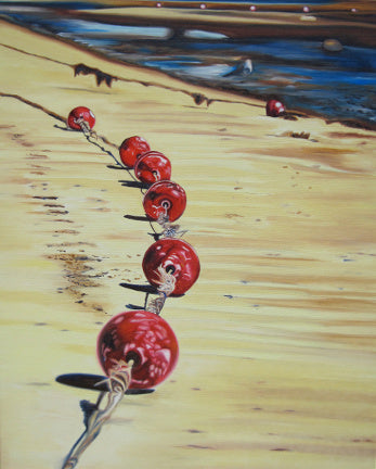 "Buoys" Large Matted Print