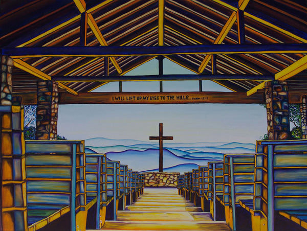 “Pretty Place Chapel” {LANDSCAPE OIL PAINTING}