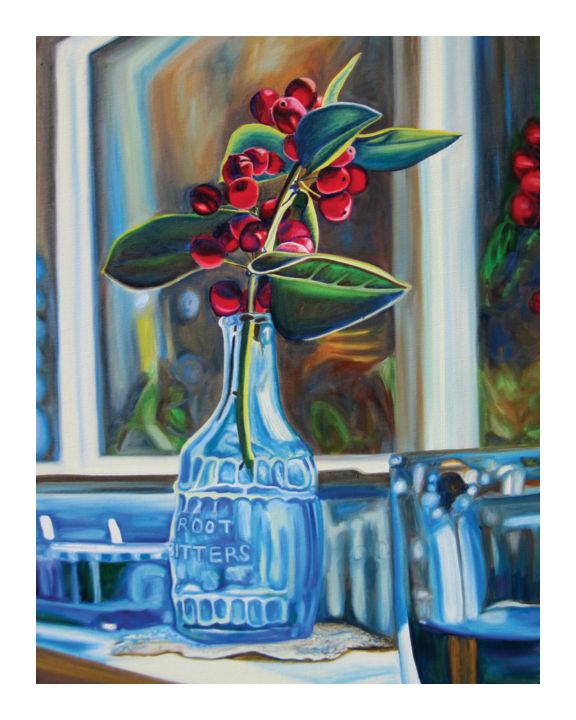 "Winter Berries" 8 x 10 Paper Art Print