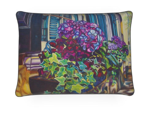 Hydrangea Boxes Art Pillow