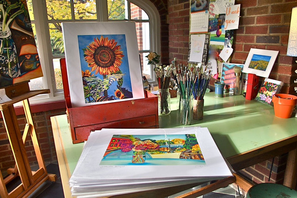 "Skytop Apple Orchard" Large Paper Art Print