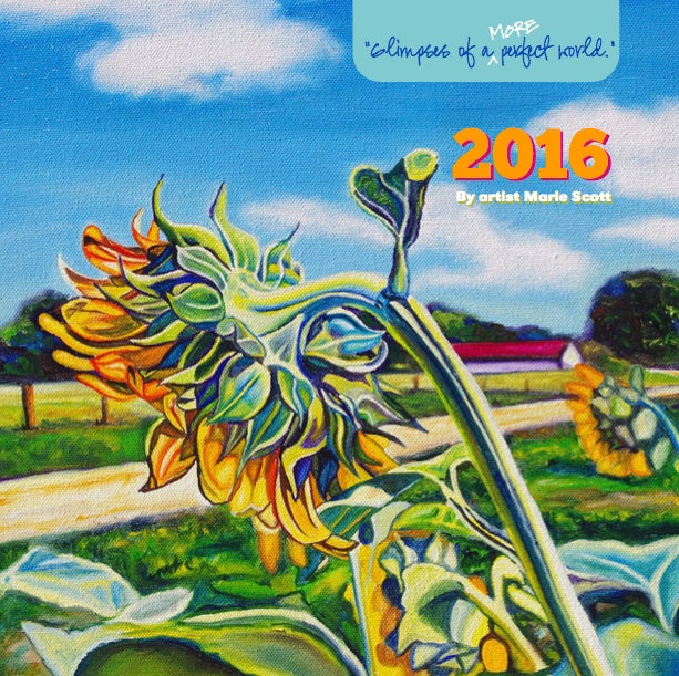 {SALE PRICE!} 2016 Flowers & Landscapes Mini Wall Calendar