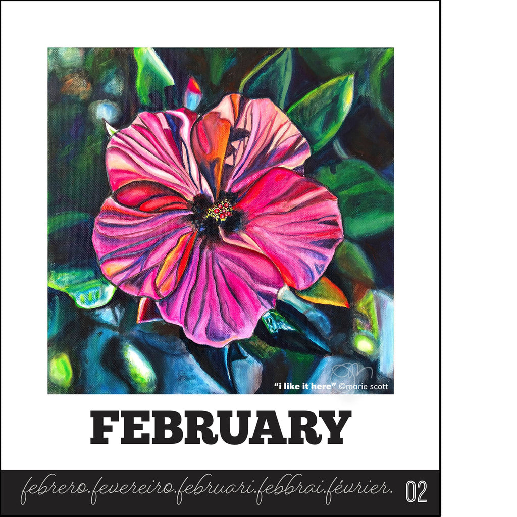 Large MONTHLY Desk Calendar "Similarities: A YEAR OF MONTHS" โ Marie