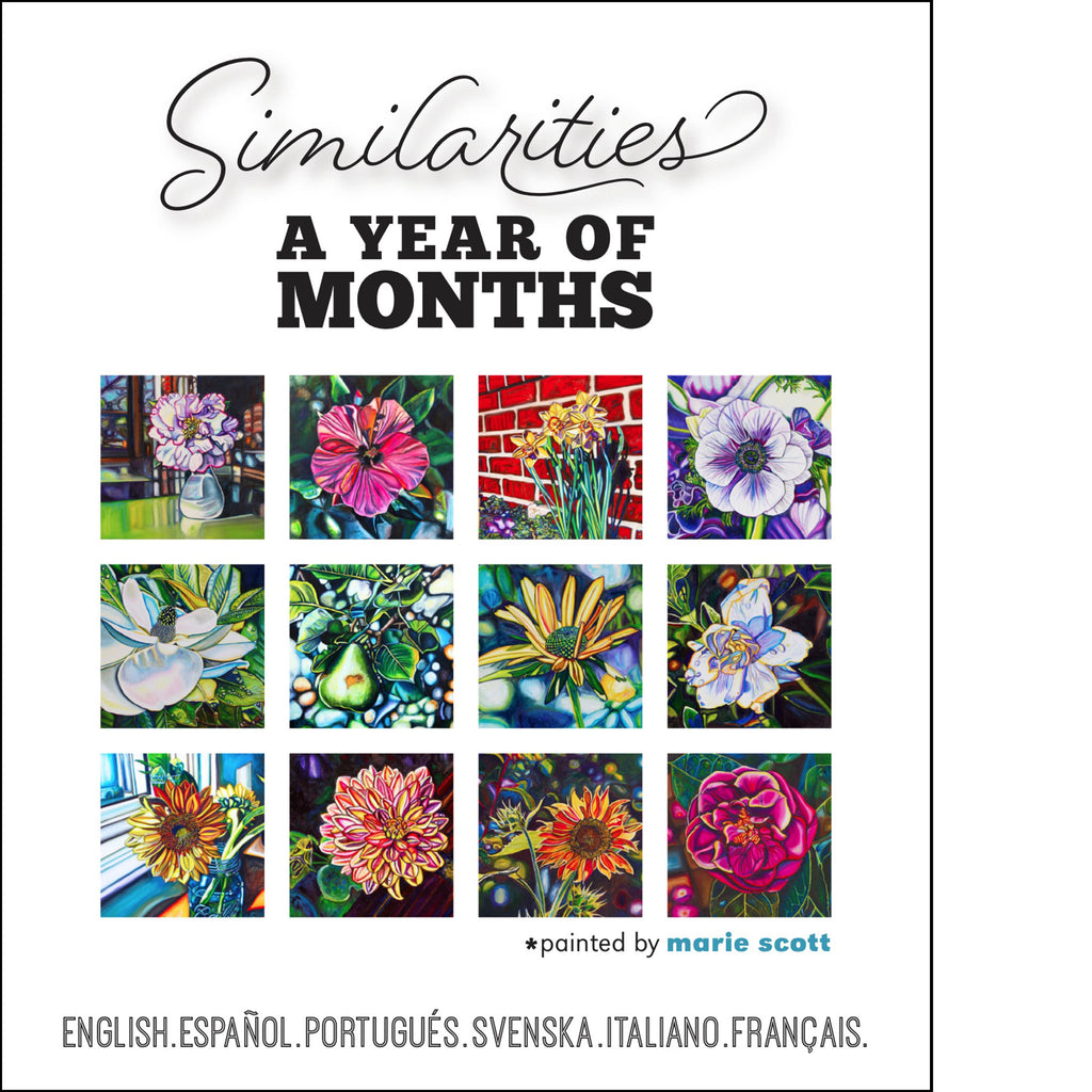 Large MONTHLY Desk Calendar "Similarities: A YEAR OF MONTHS" โ Marie