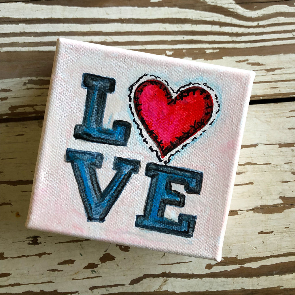 Love Stacked Red Heart