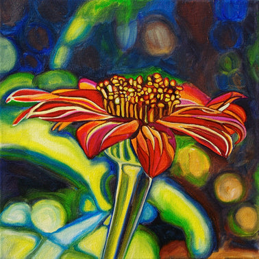 "Mexican Sunflower" Medium Matted Print