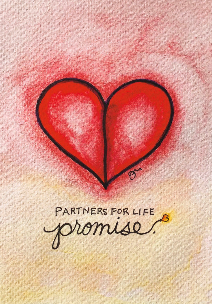 "PARTNERS FOR LIFE” Greeting Card