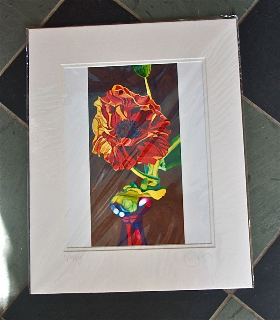 "Poppy" Large Matted Print