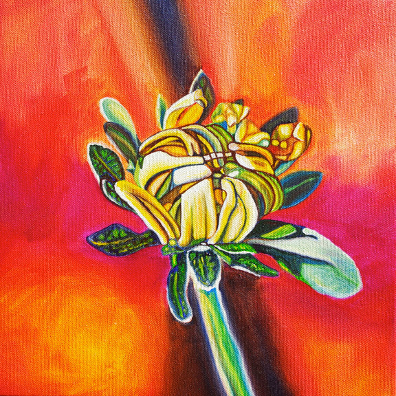 “Transition” {FLORAL OIL PAINTING}