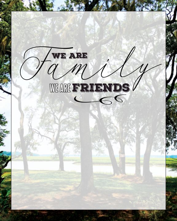 "We Are Family" 8 x 10 Paper Art Print