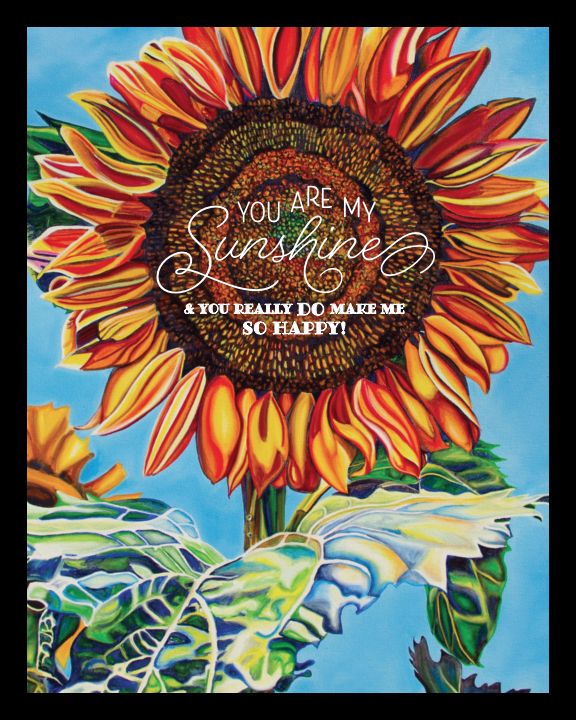 "You Are My Sunshine" 8 x 10 Paper Art Print