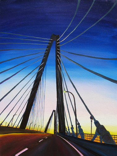 "Cooper River Bridge" Medium Matted Print